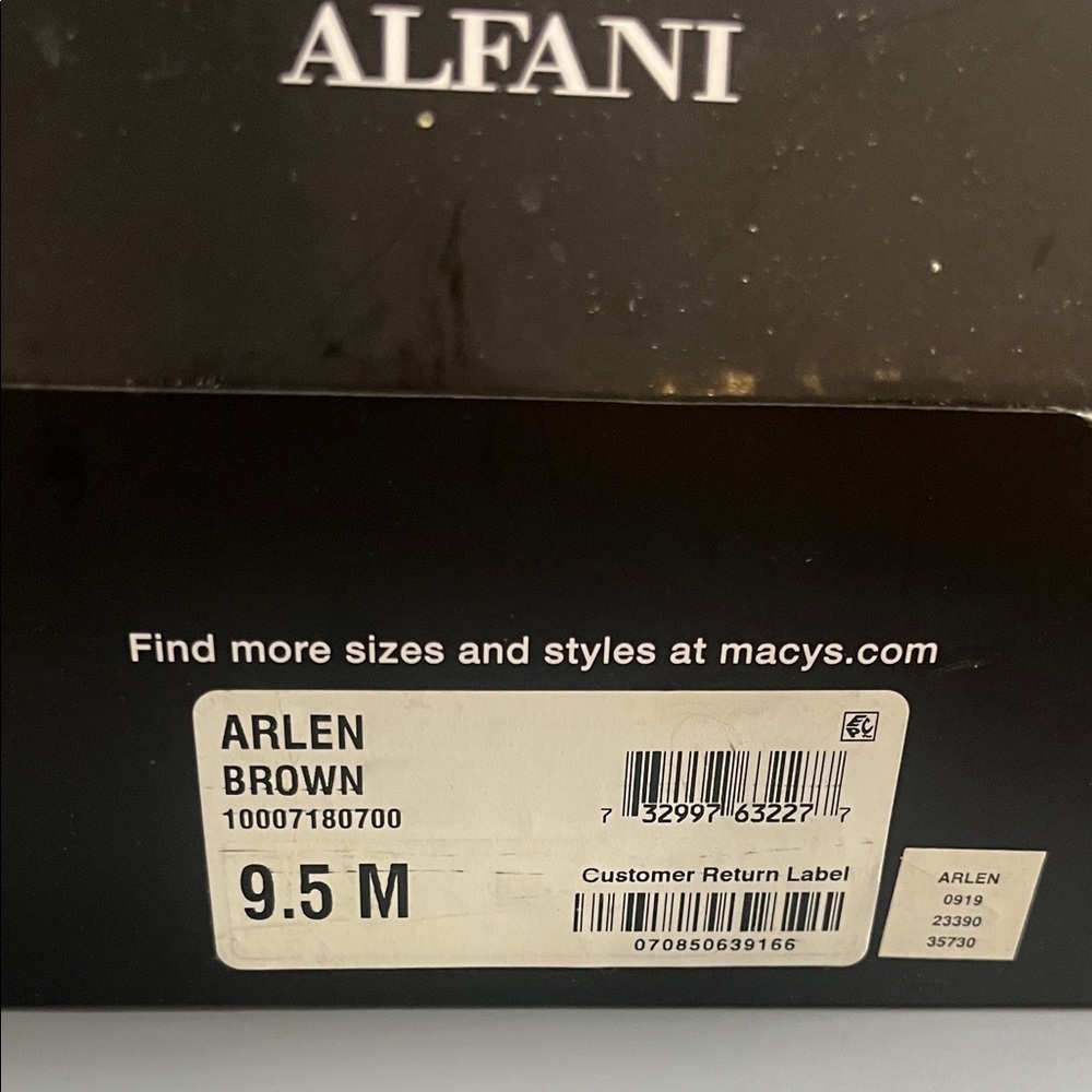Alfani Men's Dark Brown Suede Boots - Picture 9 of 9